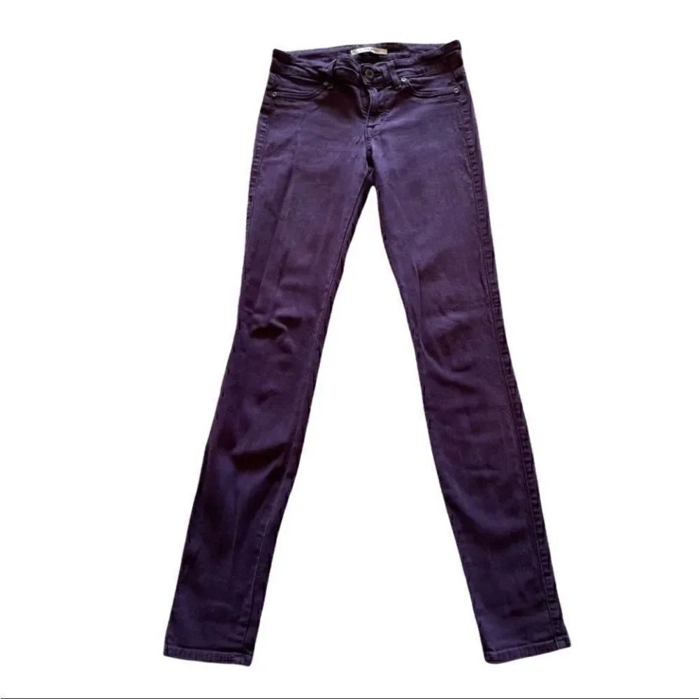 Rich & Skinny Purple  Skinny Soft Denim Womens Jeans SZ 25